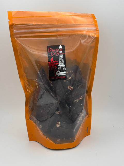 Pecan Brittle Dipped in Dark Chocolate